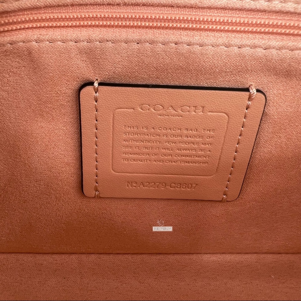 Coach Georgie Shoulder Bag Crossbody In Colorblock Faded Blush Taffy - Picture 11 of 14